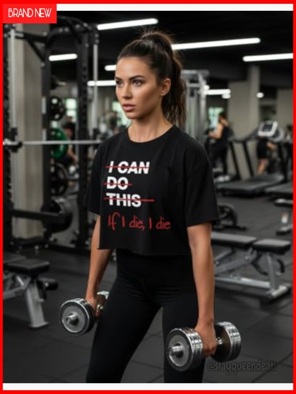 Funny Sarcastic Crop Top Tank for Workout Yoga Streetwear - Picture 6 of 7